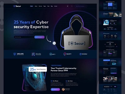 Cyber Security Services Agency cloud security cyber security data security figma product design responsive design ui ux web design