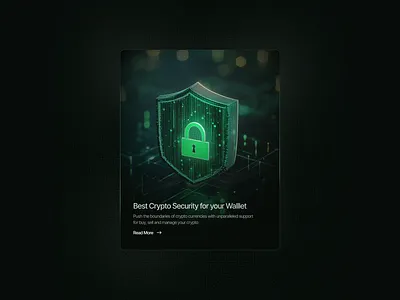 Feature Card for Crypto site design figma landing page ui uiux user interface user interface design ux ux design web web design website website design