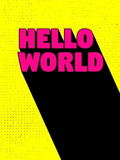 Hello World Poster design graphic graphic design illustration poster ux vector