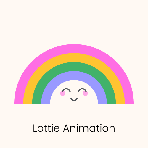 Rainbow! Lottie Animation animation jitter lottie motion graphics rainbow ui ux
