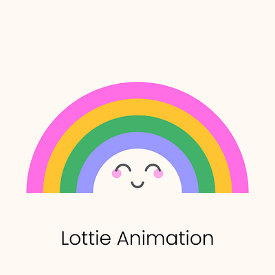 Rainbow! Lottie Animation animation jitter lottie motion graphics rainbow ui ux