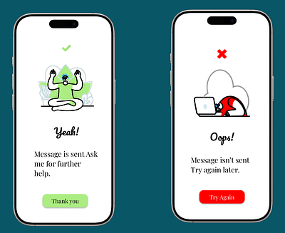 Design a Flash Message branding dailyui design graphic design illustration messagescreen typography ui ux