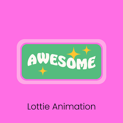 Awesome Lottie Animation animation figma jitter lottie motion graphics ui