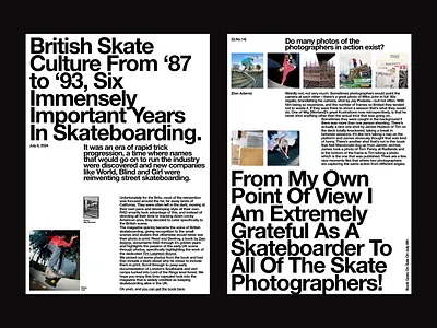 BRITISH SKATE CULTURE 3d animation branding graphic design logo motion graphics ui