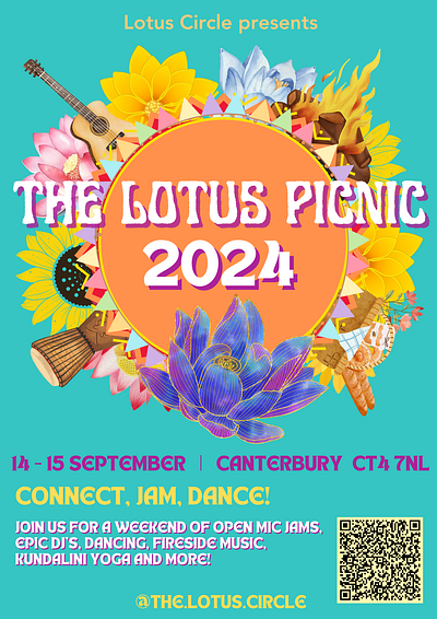 The Lotus Picnic - Festival canva design festival festival leaflet festival promo flyer graphic design leaflet programme