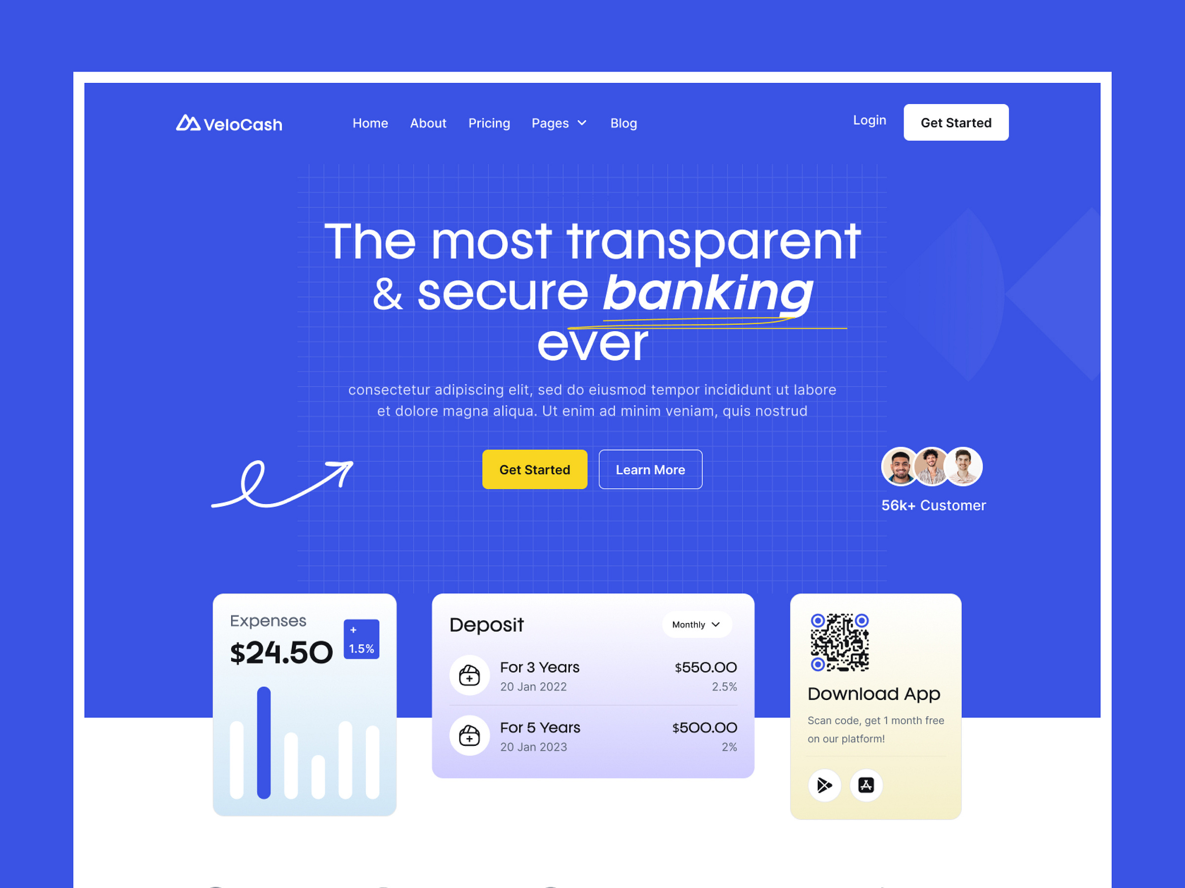 Example of Saas Landing Page