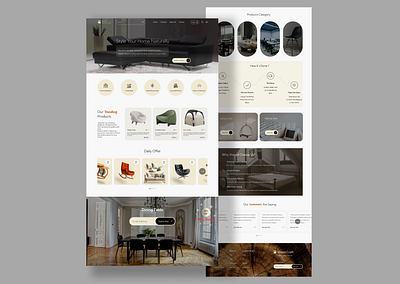 furniture website furniture website landing product design ui ui design uiux ux web design