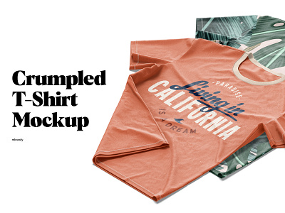 Crumpled T-Shirt Mockup animated