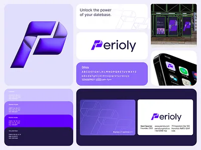 Perioly Branding branding crm design designinspiration graphic design logo p perioly professional purple trend work