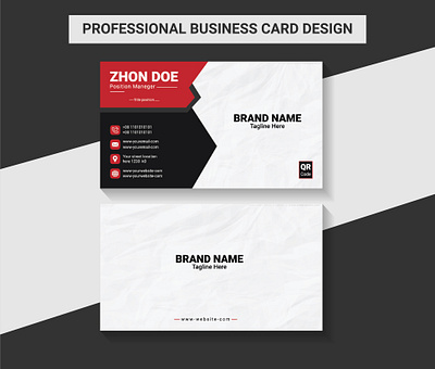 Professional Business Card Design brochure business card card flyer id card illustrator photoshop