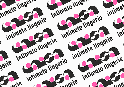 Intimate lingerie. design icon illustration logo typography логотип типография