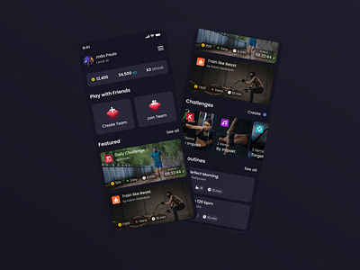 Mobile Fitness App crypto app crypto mobile app fitness fitness app fitness mobile mobile app mobile fitness ui ui design uidesign uiux ux uxdesign web3 app web3 mobile app workout app
