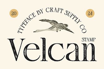 Velcan Stamp branding classic creative editorial elegant fashion font headline logo magazine retro rustic stamp timeless title typeface typography versatile vintage website