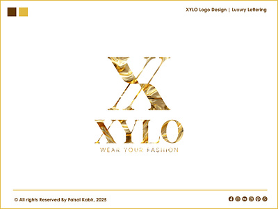 XYLO™ - Letter X - Logo design for Fashion Brand - Luxury Logo apparel logo branding clothing logo clothing logo design elegant logo fashion brand fashion logo graphic design letter x lettering lettermark logo logo design logo designer luxury luxury logo minimalist logo modern logo x lettering x logo