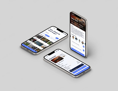 Activista -Trevel App - Responsive Mockup mobile app trevel ui ux