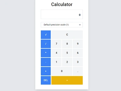 Prompt: Calculator bootstrap calculator color dailyui design html react responsive theme ui