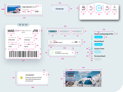 Mobile UI Kit app design graphic design mobile portfolio product travel ui ui kit ux