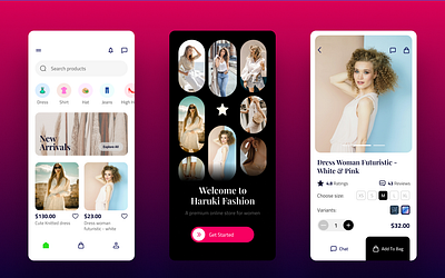 UI Fashion App ui