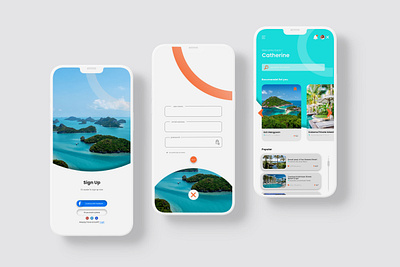 Travel App android app graphic design ios app ui