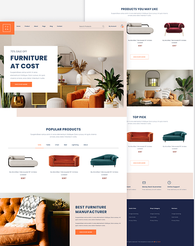 UI - Furniture Landing Page ui