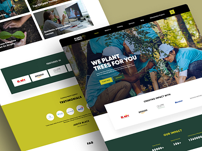 Planta Mi Arbol - We plant trees. (Contract Assignments) concept design earthy figma green interface minimal plant trees trees ui uiux ux web web design website