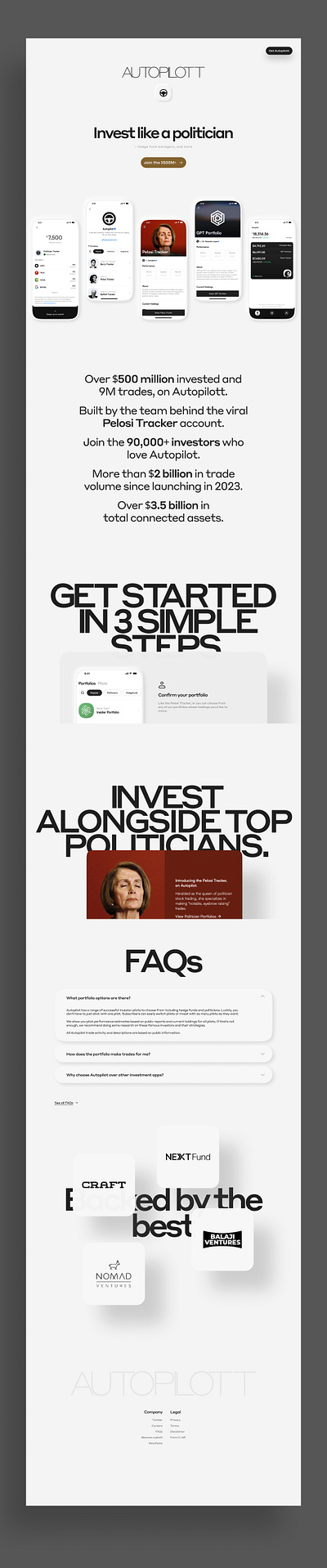 Fintech startup web design + prototype concept aesthetic agency animation app blockchain crypto design finance fintech investment minimal modern portfolio saas sleek studio ui ux web web3