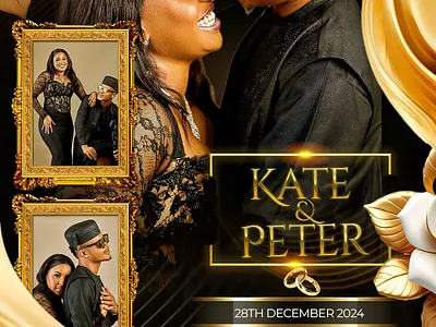 Weeding Flyer graphic design ui