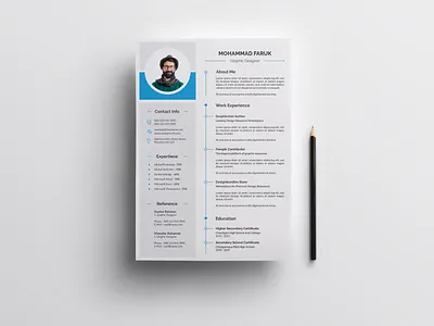 Modern and Professional Resume Template Design Service resume indesign