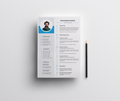 Modern and Professional Resume Template Design Service resume indesign