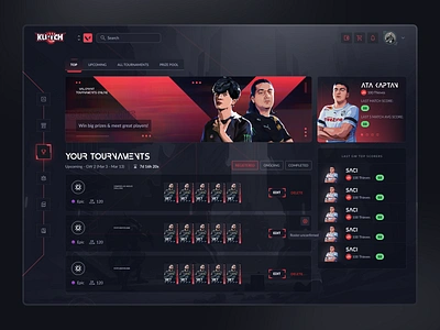 Gaug: Valorant Tournament Page cards collectible cards collectibles dashboard desing esport esports esports tournament fantasy sports gaming gaming tournament graphic design igaming nft player card streaming tournament ui ux valorant