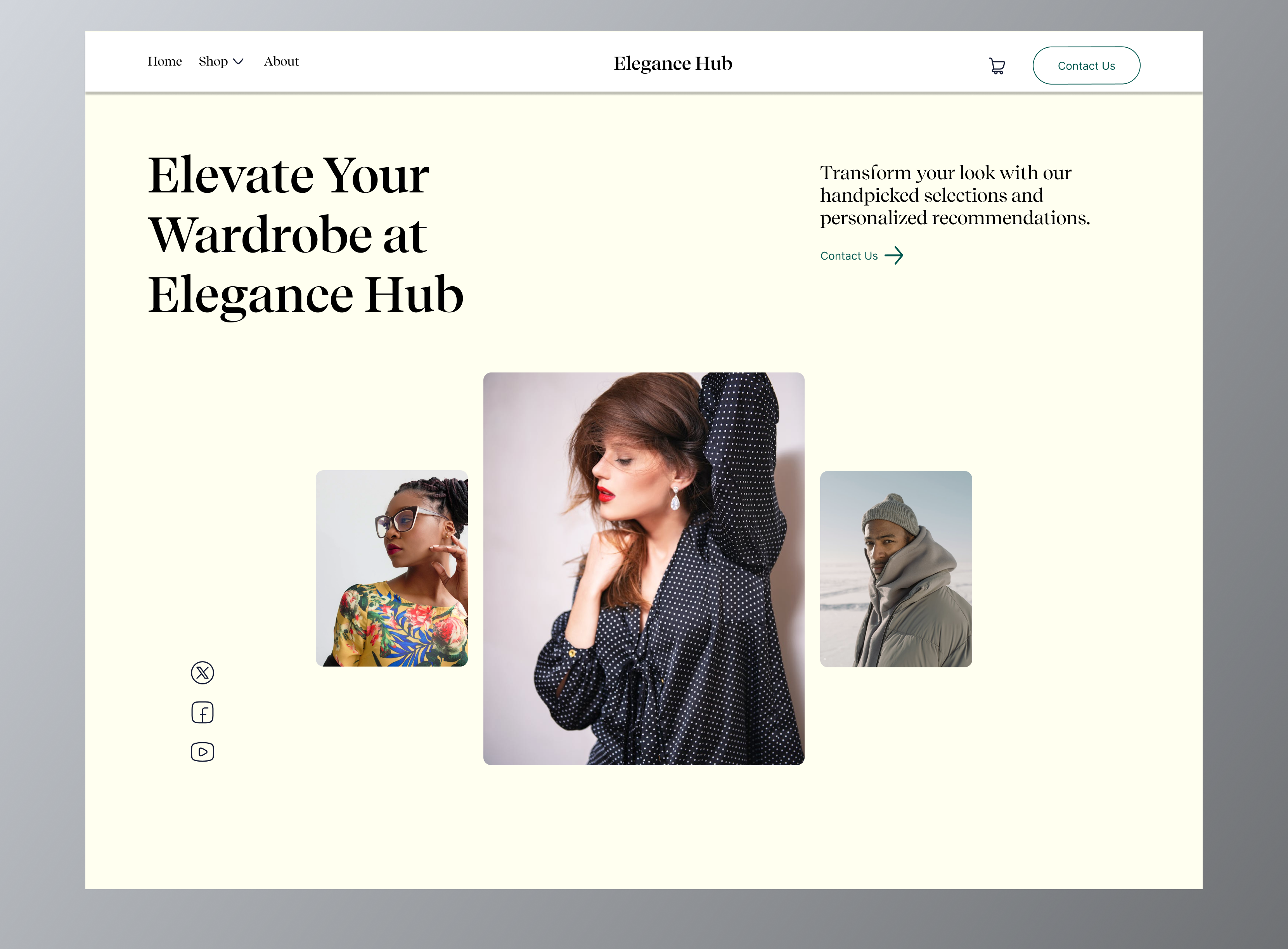 Example of Landing Page & Mobile App Design