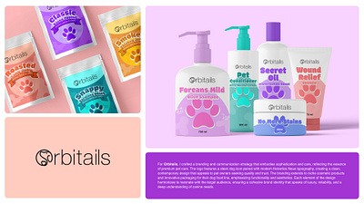 Orbitails Branding animal lover designing dog branding dogcare product niche products pet care pet cosmetics pet packaging pet products pet products design pet shop product petscare product design shop product