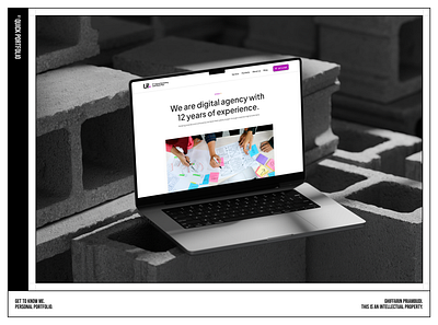 Digital Agency Website Landing Page branding design figma interface landing page portfolio ui ui ux uiux