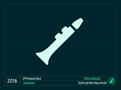 Icon of the Day #123 clarinet design icon icons instruments ios music orchestra symphony vector woodwinds