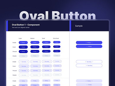 Oval Button (Arlosite Design System) button design system oval button ui design ui kit