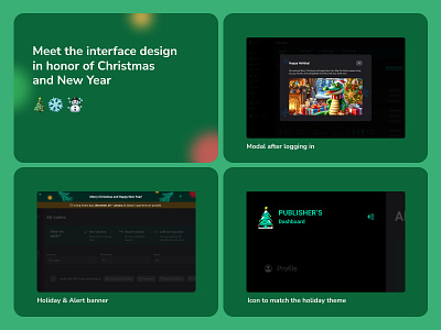 Holiday ideas to web interface ☃️ branding graphic design holiday logo ui ux web design