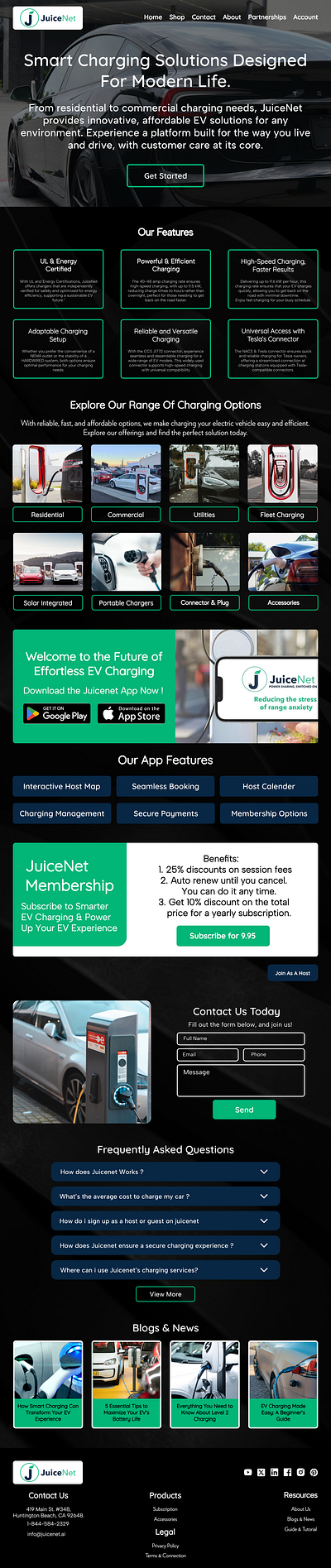 Juicenet - Redesign ui design ux design web design