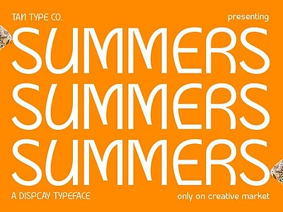 TAN - SUMMERS 70s font 70s retro 80s font 80s retro 90s font 90s typeface display font display type elegant font geometric font modern font retro font sans serif simple font tan summers