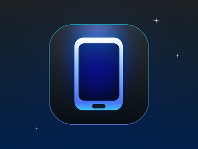 Dark Mode - Mobile App Icon creativeicon dark appicon gradientdesign graphicdesign icondesign icontrends mobileappicon uidesign uiuxdesigner visualidentity