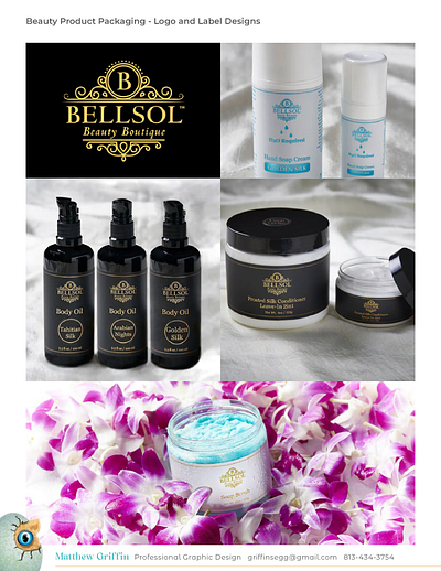 Beauty Products - Logo & Packaging Design beauty products branding graphic design logo packaging