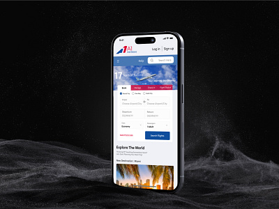 A1 Airlines - Airlines App Design idea androiddesign appdesign cleanui designinspiration designtrends2025 figma interactiondesign interfacedesign iosdesign microinteractions mobiledesign mockup redesign responsivedesign uidesign uiux userexperience userinterface