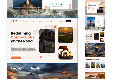 BBT(Bringing Travelers Together) btt freelancer mywork passion ui uiux vtn design web design