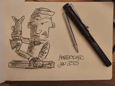 Fishman drawing ill illustration sketch sketchbook