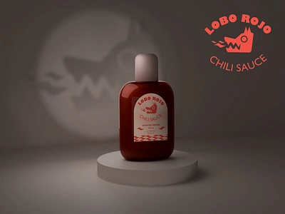 Lobo Rojo Chili Sauce Branding 3d 3d bottle blender brand identity branding chili sauce flavors habanero hot sauce jalapeno label design logo mexican pepper product design product packaging set typography vector visual identity