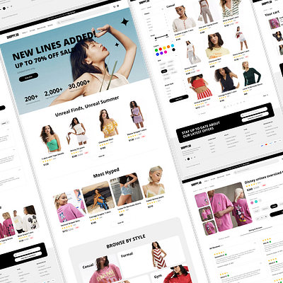 Ecommerce Online Shop UI/UX Design for Web and Mobile blog blogging checkout design ecommerce fashion landing page mobile online shop online shopping responsive ui ui design ui ux uiux design ux ux design uxui web design website