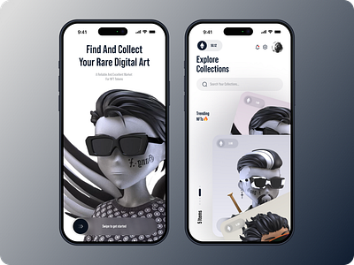 NFT Marketplace Mobile App app marketplace mobile nft ui ux
