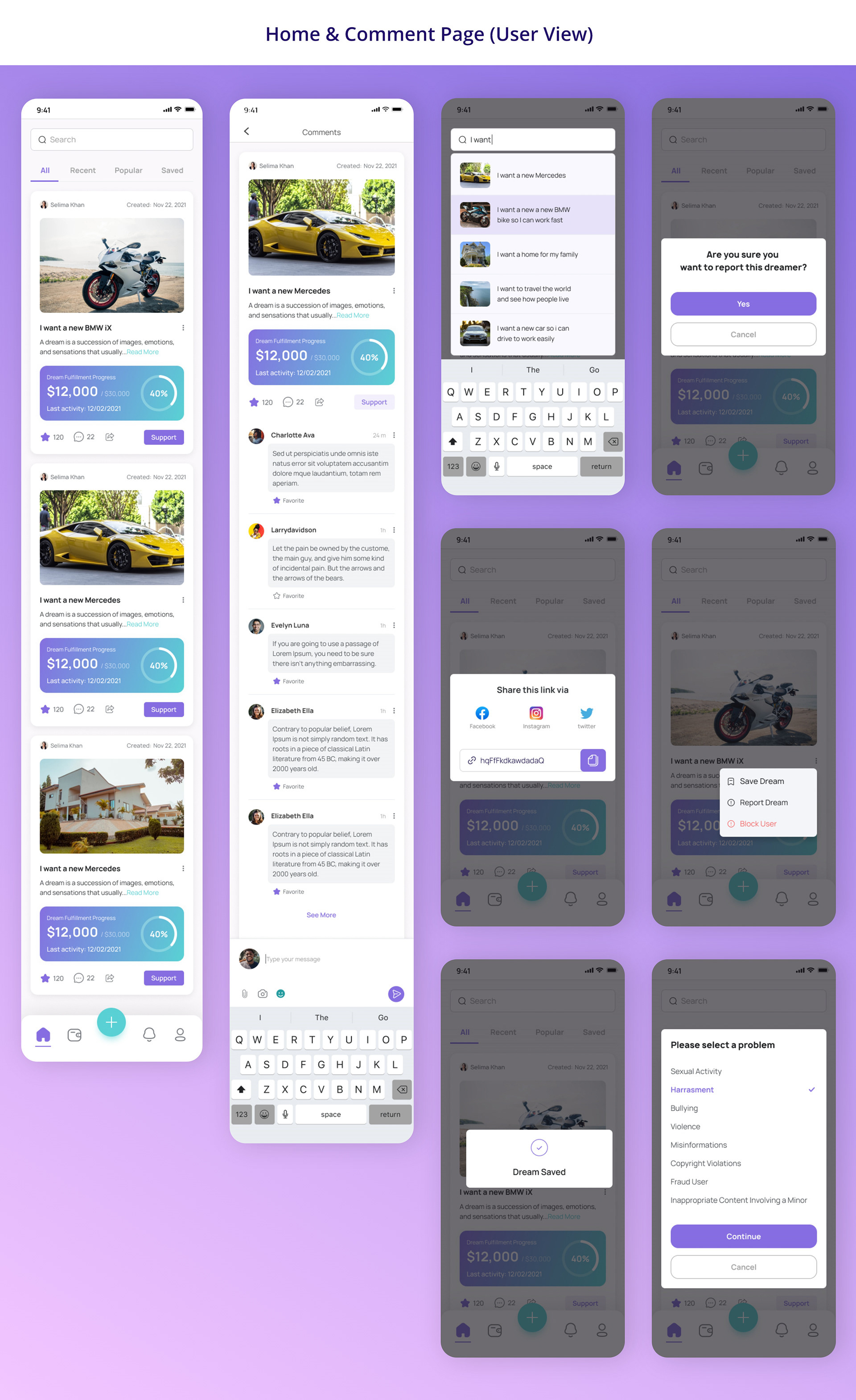 Example of Modern App UI UX Design Mobile App Design