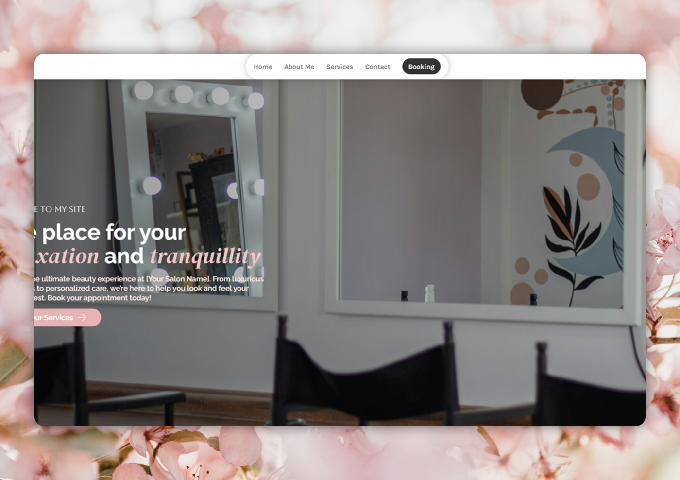 Aura Aesthetics - Beauty Salon Design Concept design ui ux website design