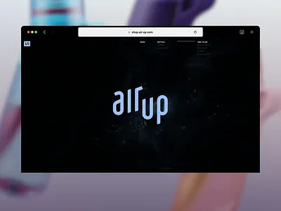 Air Up air up animation brand clean concept e commerce figma framer hero section landing page modern motion redesign shop shopify store ui ux web design website
