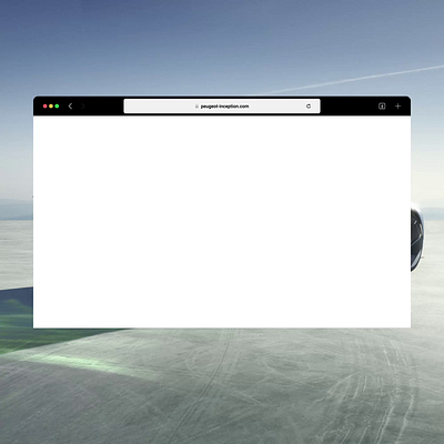 Peugeot Inception - web design concept animation branding clean concept figma framer futuristic graphic design hero section landing page modern motion parallax peugeot ui ux web design